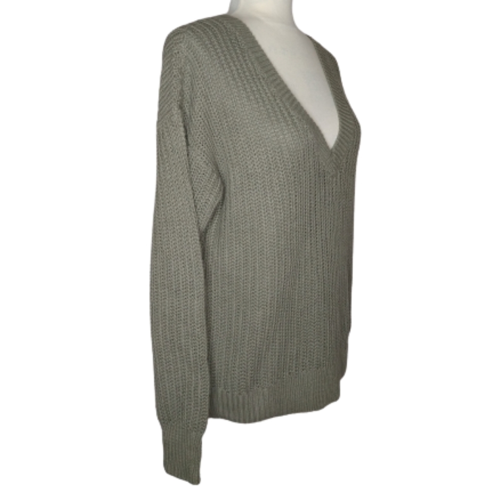 PINK Victoria Secret V Neck Cable Knit Sweater XS